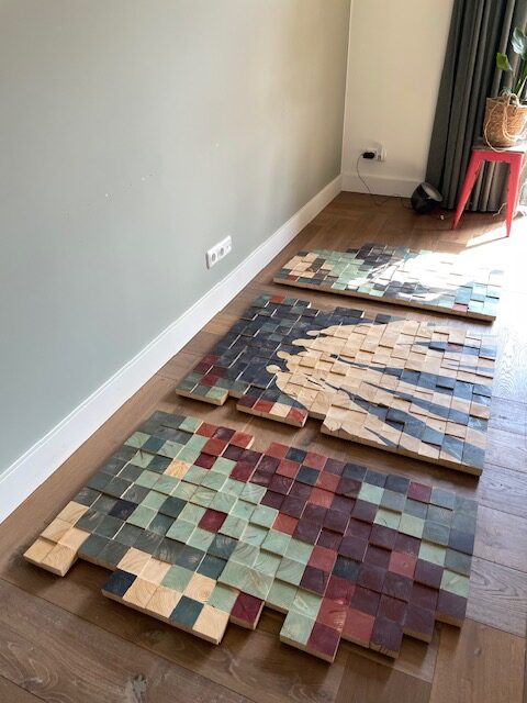 3Dwoodart natuurlijke wanddecoratie houten kunst op maat